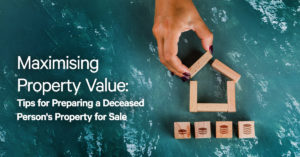 deceased person's property for sale